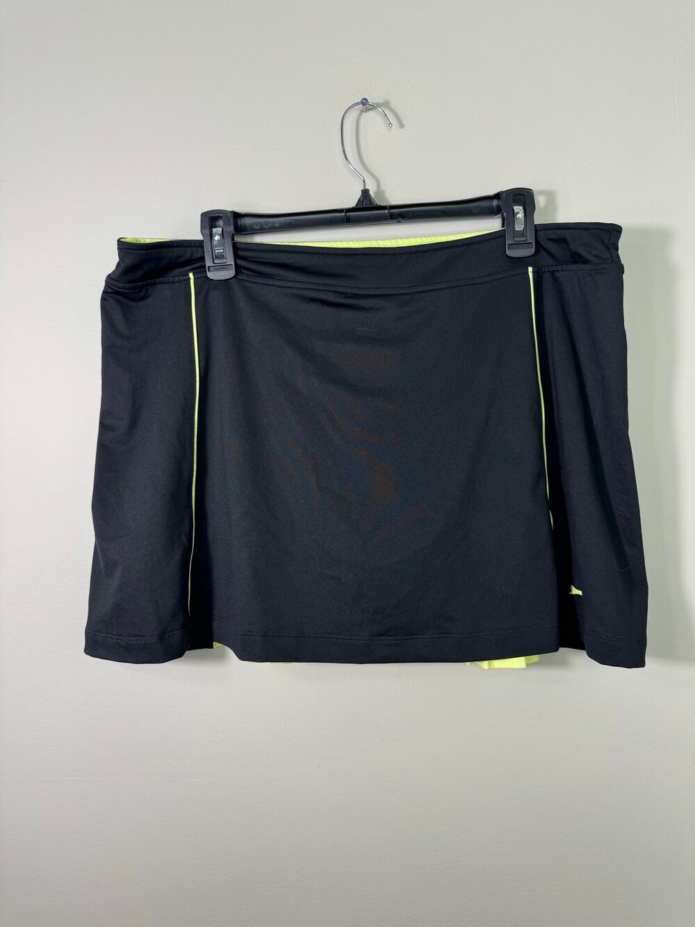 Slazenger Black Green Golf Skort Skirt Size XL